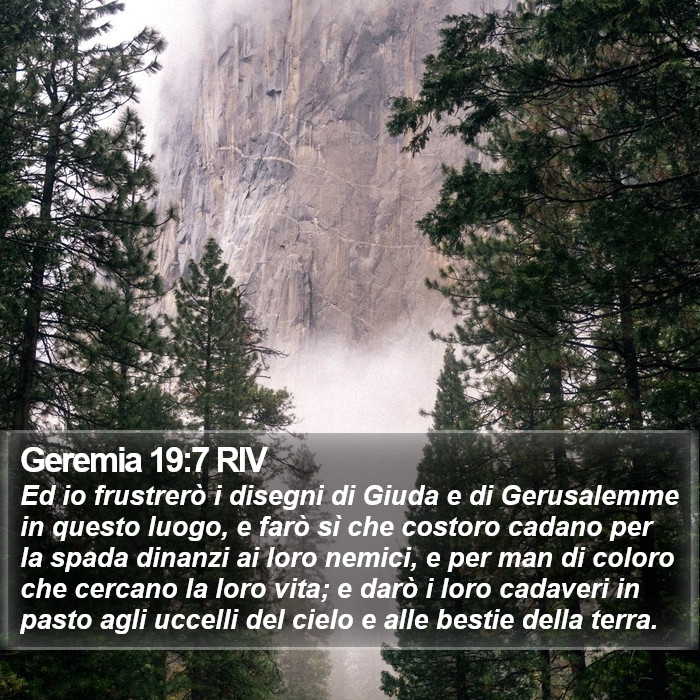 Geremia 19:7 RIV Bible Study