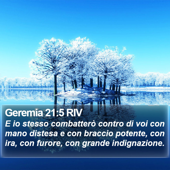 Geremia 21:5 RIV Bible Study