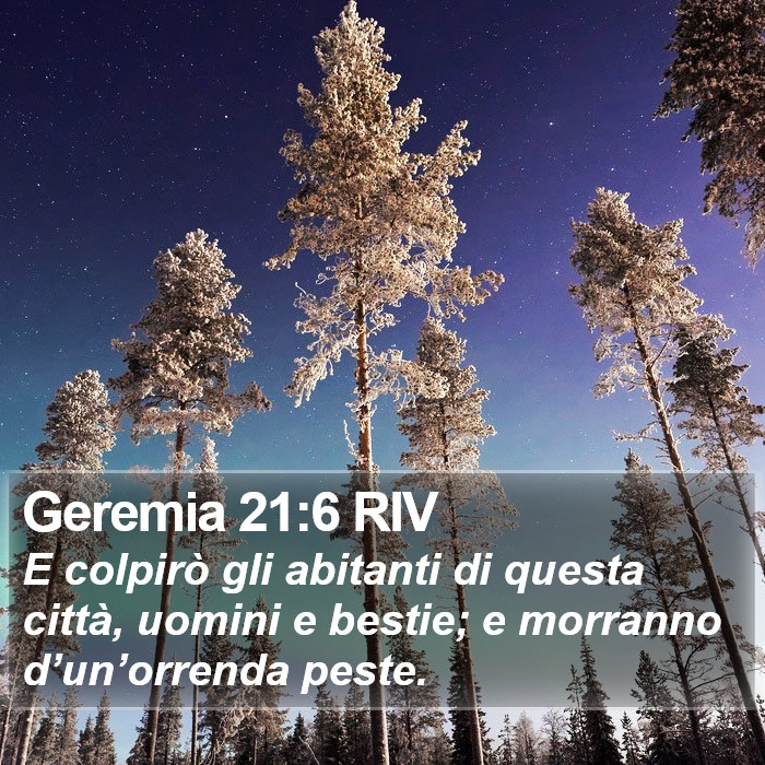 Geremia 21:6 RIV Bible Study