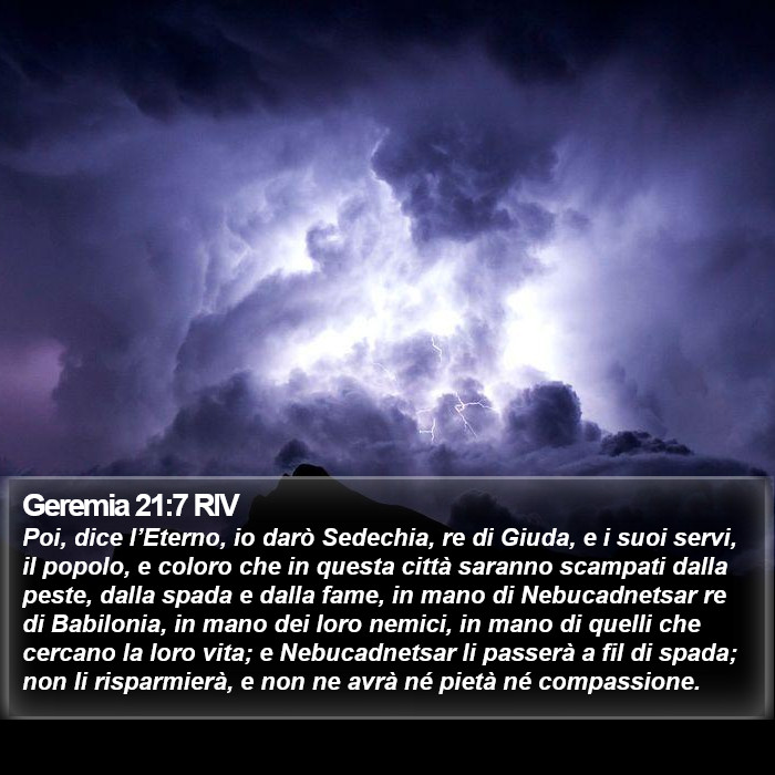 Geremia 21:7 RIV Bible Study