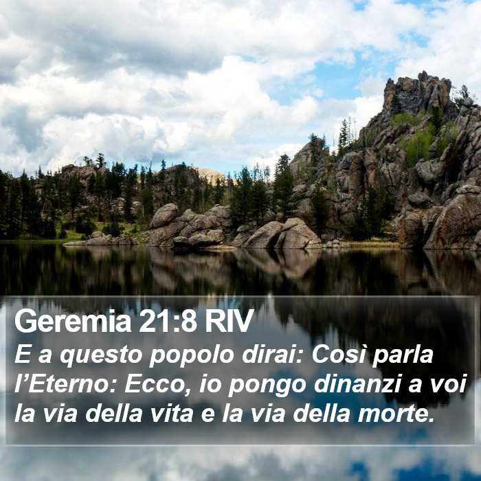 Geremia 21:8 RIV Bible Study