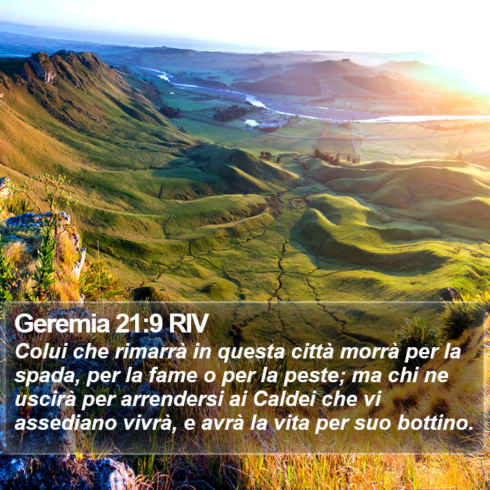 Geremia 21:9 RIV Bible Study