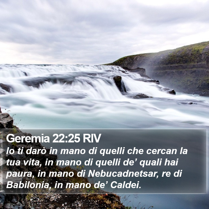 Geremia 22:25 RIV Bible Study