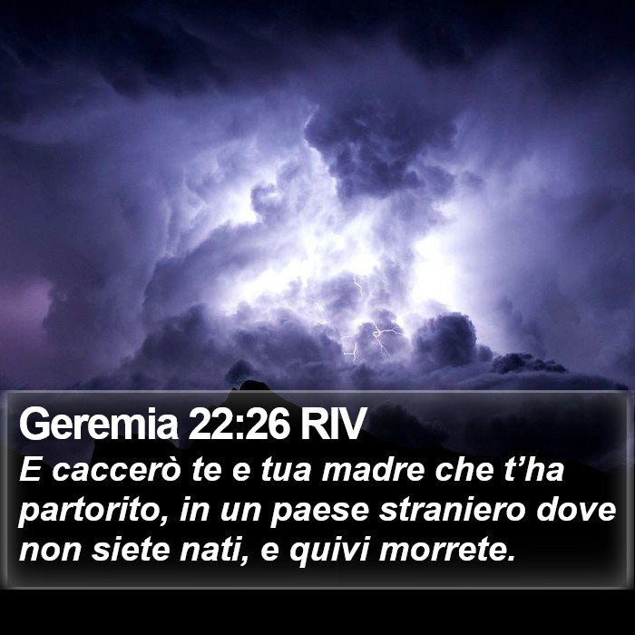 Geremia 22:26 RIV Bible Study