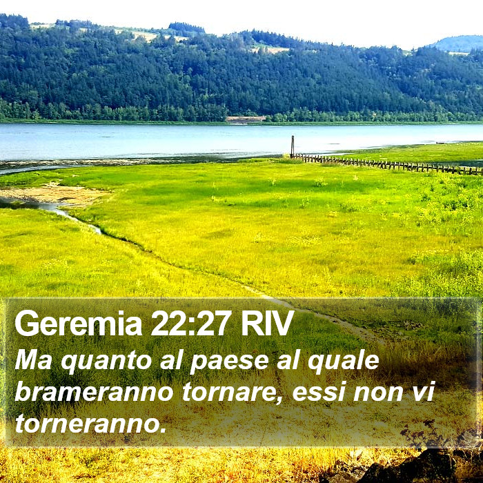 Geremia 22:27 RIV Bible Study