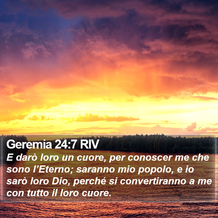 Geremia 24:7 RIV Bible Study