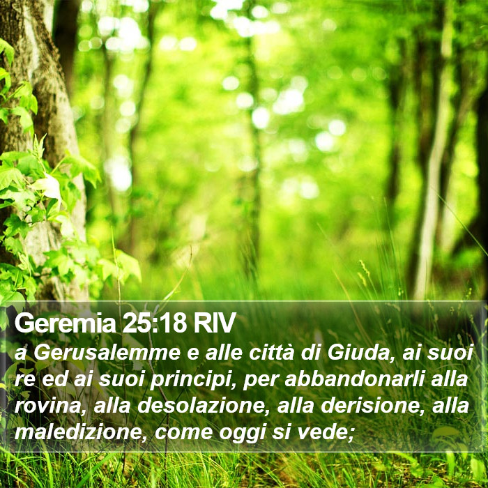 Geremia 25:18 RIV Bible Study