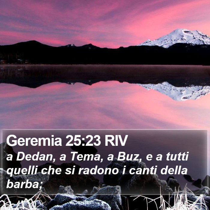 Geremia 25:23 RIV Bible Study