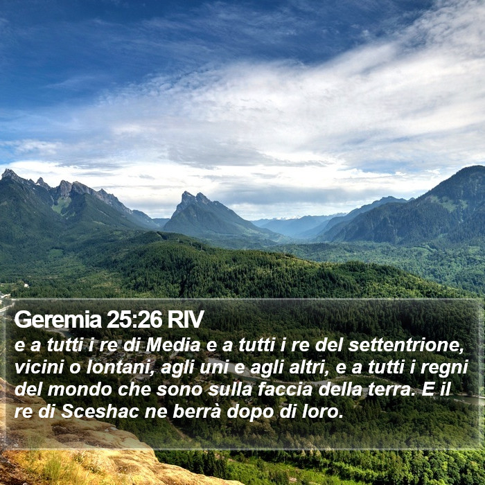 Geremia 25:26 RIV Bible Study