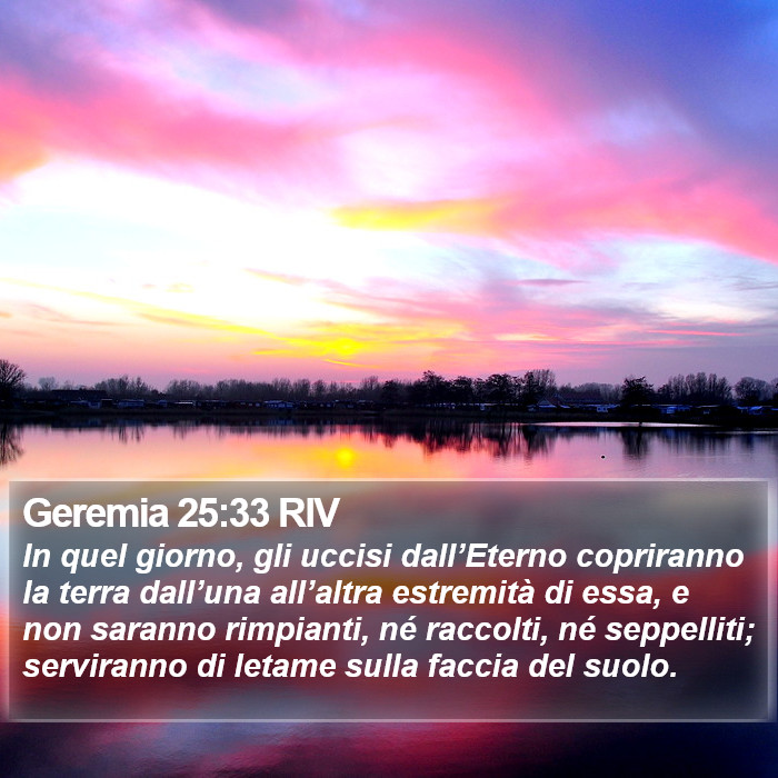 Geremia 25:33 RIV Bible Study