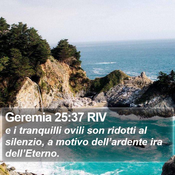 Geremia 25:37 RIV Bible Study