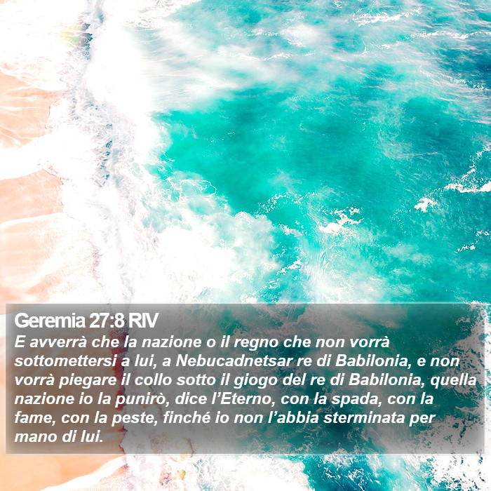 Geremia 27:8 RIV Bible Study