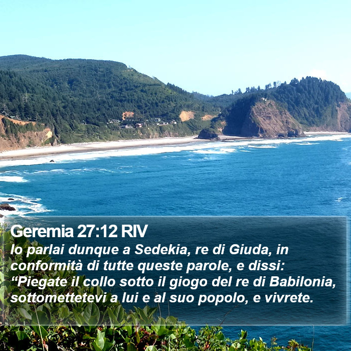 Geremia 27:12 RIV Bible Study