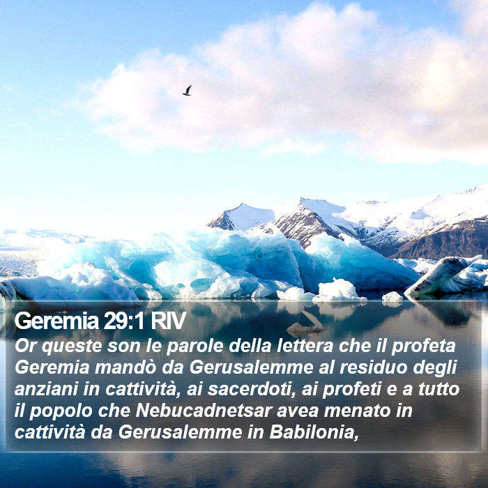 Geremia 29:1 RIV Bible Study