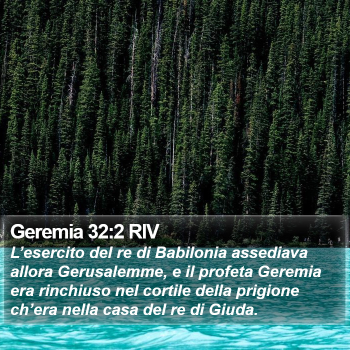 Geremia 32:2 RIV Bible Study