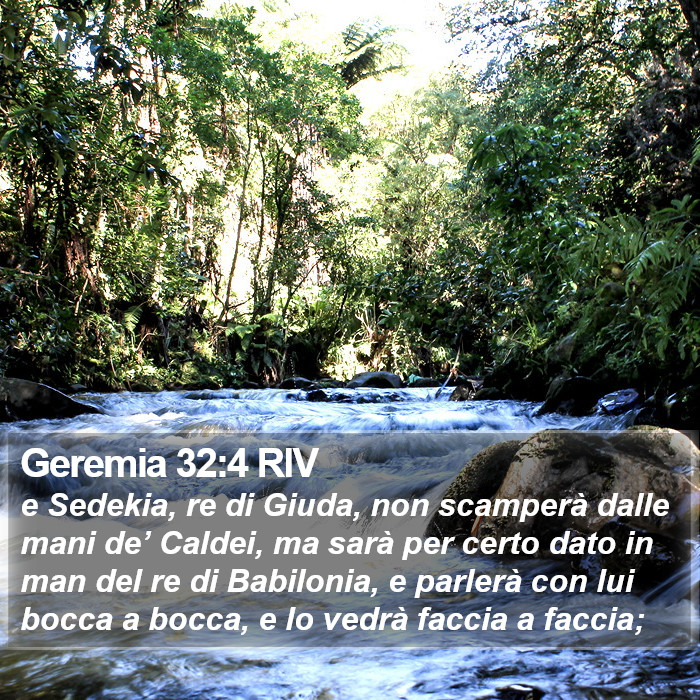 Geremia 32:4 RIV Bible Study