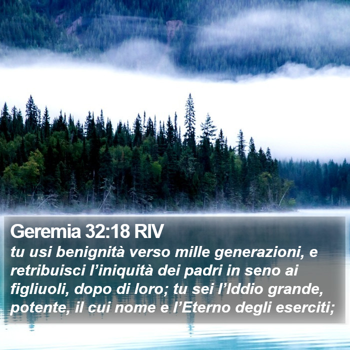 Geremia 32:18 RIV Bible Study
