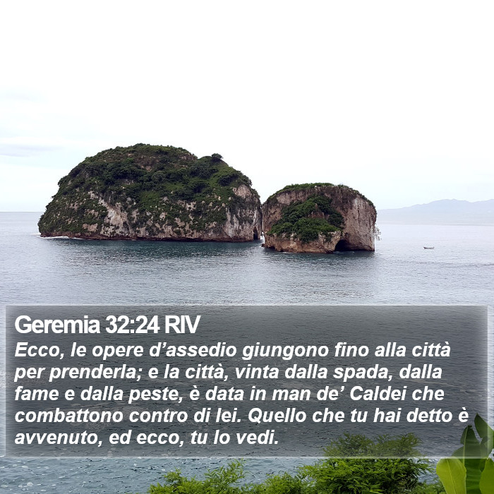 Geremia 32:24 RIV Bible Study