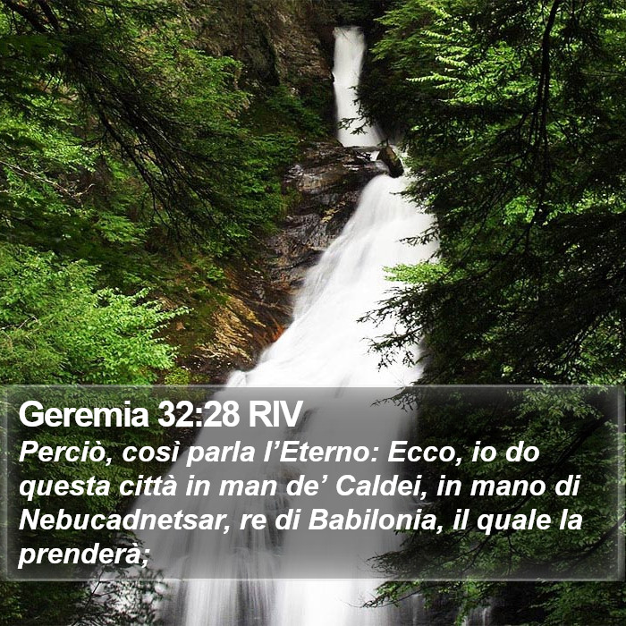 Geremia 32:28 RIV Bible Study