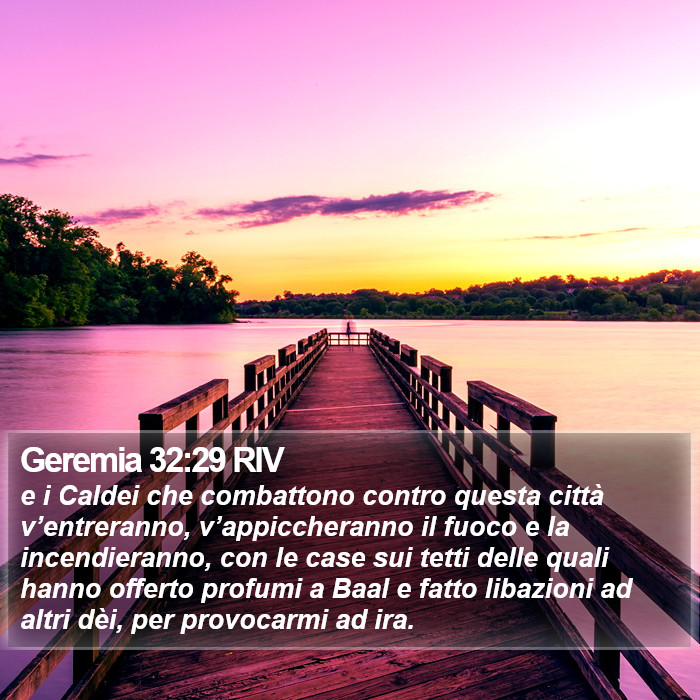 Geremia 32:29 RIV Bible Study