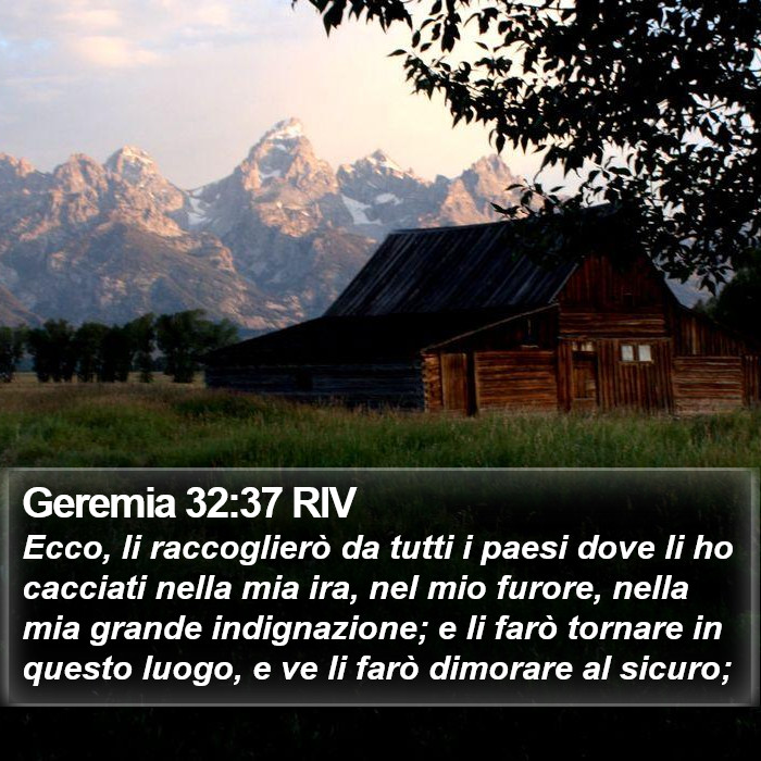 Geremia 32:37 RIV Bible Study