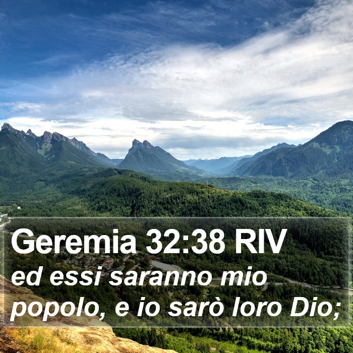 Geremia 32:38 RIV Bible Study