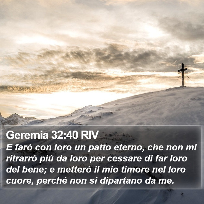 Geremia 32:40 RIV Bible Study
