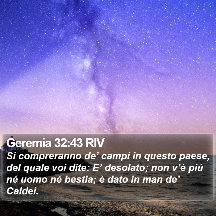 Geremia 32:43 RIV Bible Study