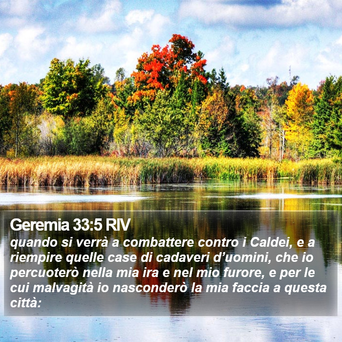 Geremia 33:5 RIV Bible Study