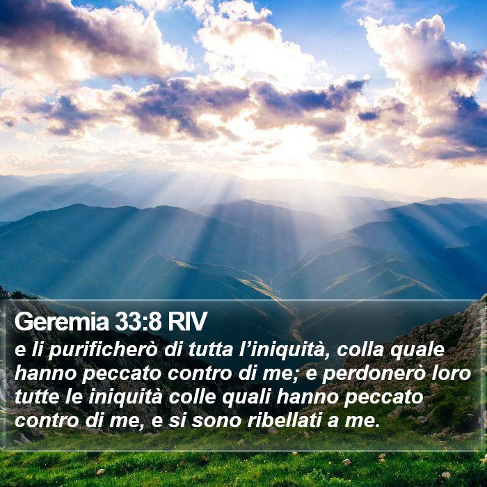 Geremia 33:8 RIV Bible Study