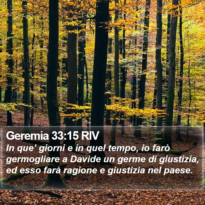 Geremia 33:15 RIV Bible Study