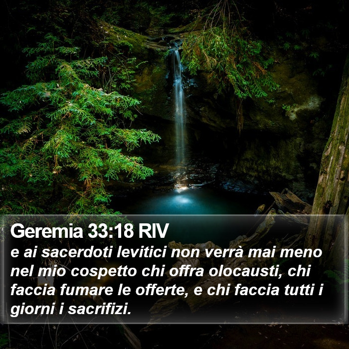 Geremia 33:18 RIV Bible Study