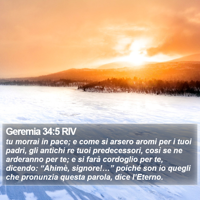 Geremia 34:5 RIV Bible Study