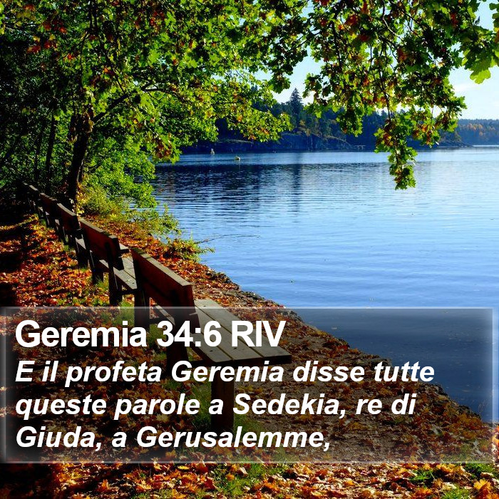 Geremia 34:6 RIV Bible Study