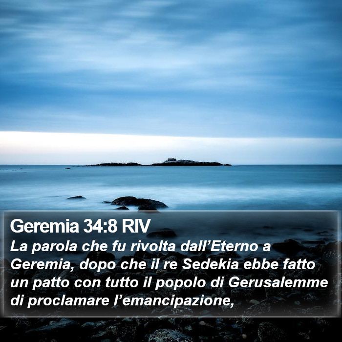 Geremia 34:8 RIV Bible Study