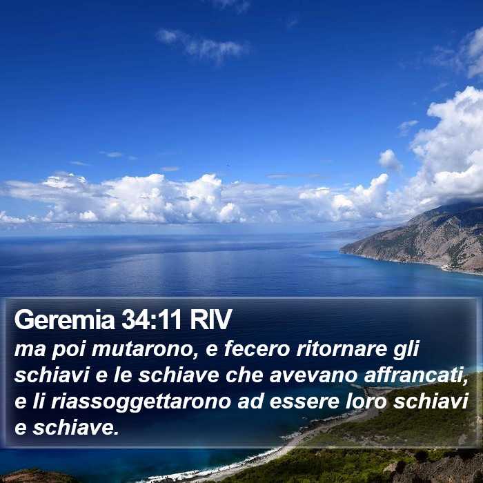 Geremia 34:11 RIV Bible Study