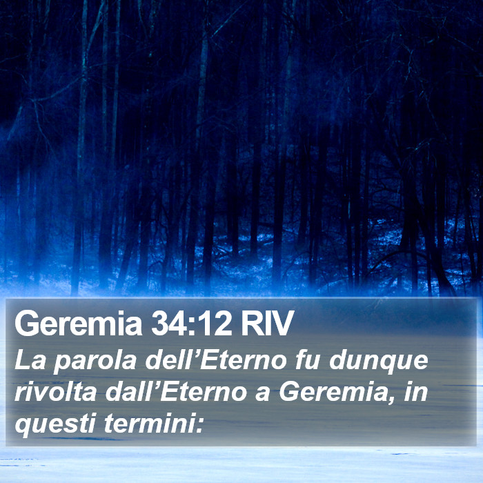 Geremia 34:12 RIV Bible Study