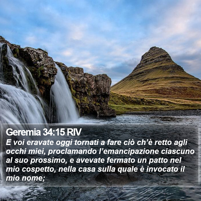 Geremia 34:15 RIV Bible Study
