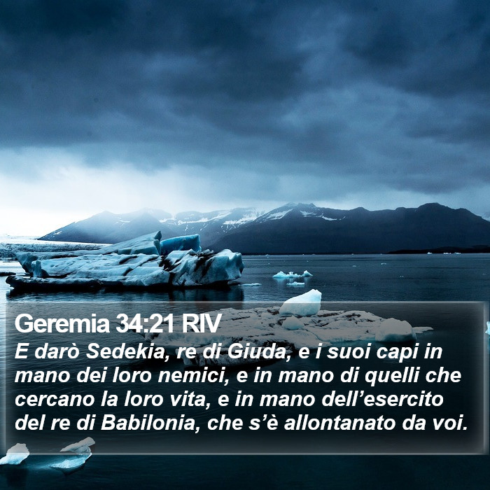 Geremia 34:21 RIV Bible Study