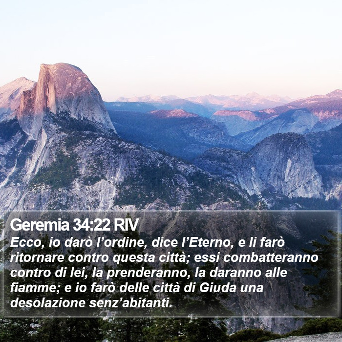 Geremia 34:22 RIV Bible Study