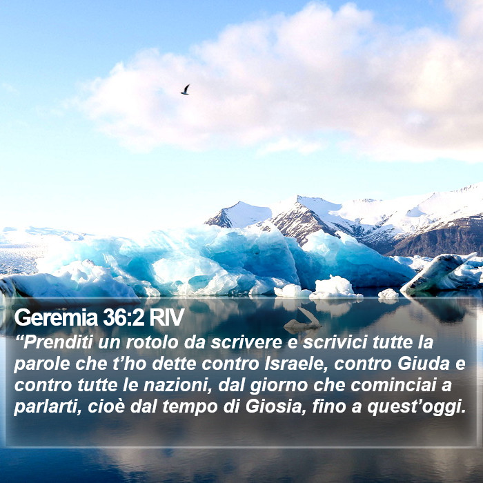 Geremia 36:2 RIV Bible Study