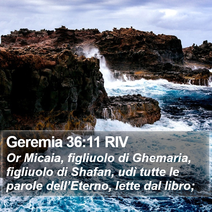 Geremia 36:11 RIV Bible Study