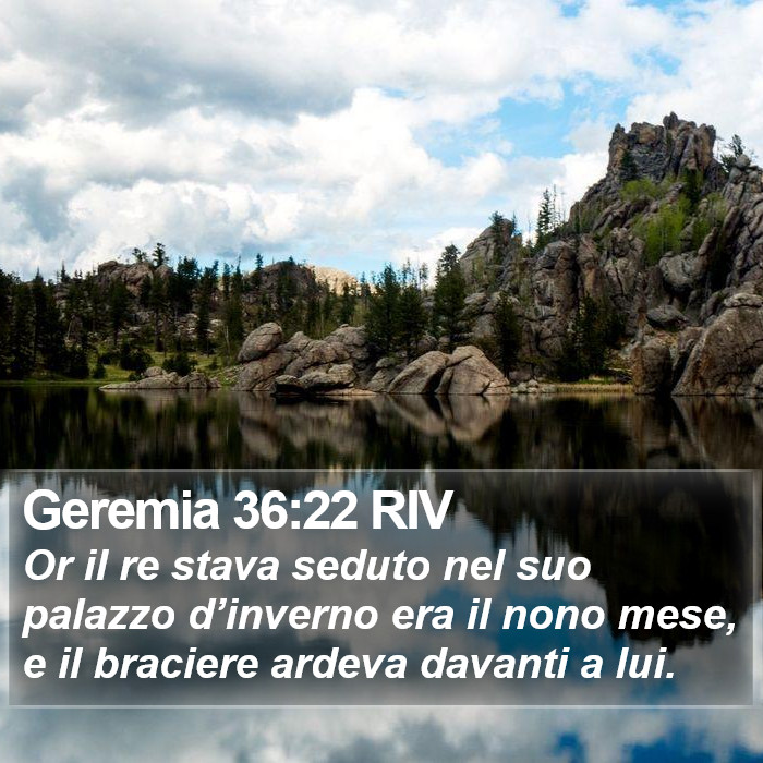 Geremia 36:22 RIV Bible Study