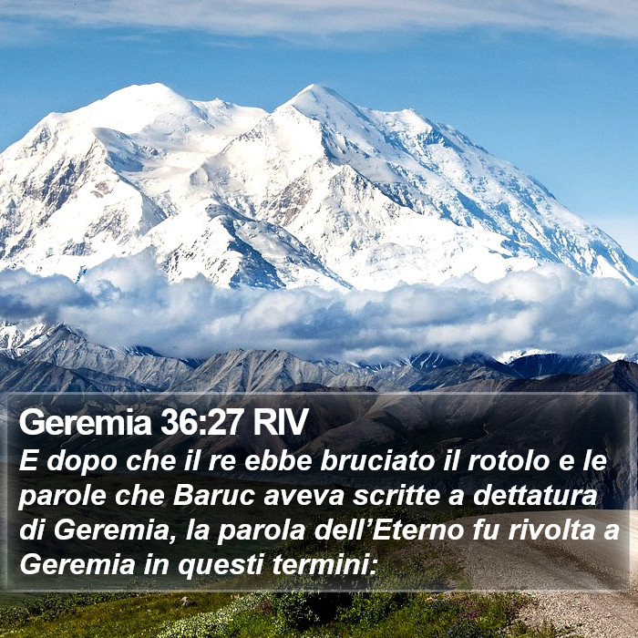 Geremia 36:27 RIV Bible Study