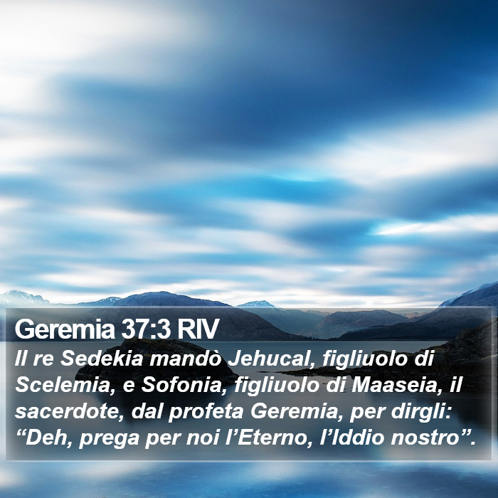 Geremia 37:3 RIV Bible Study