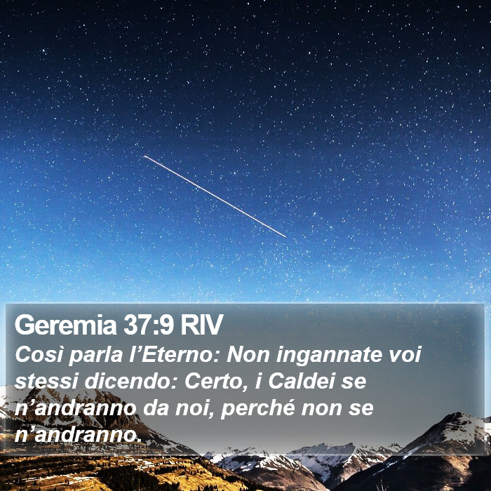 Geremia 37:9 RIV Bible Study