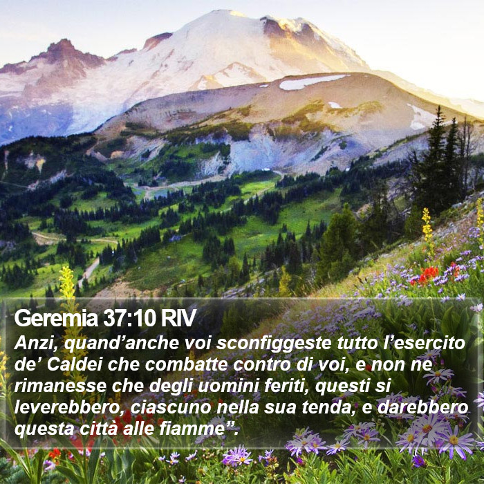 Geremia 37:10 RIV Bible Study