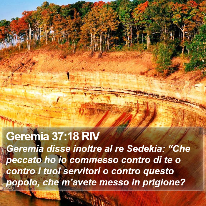 Geremia 37:18 RIV Bible Study