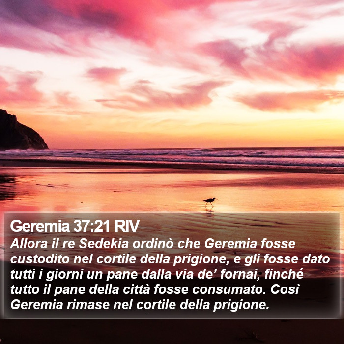 Geremia 37:21 RIV Bible Study