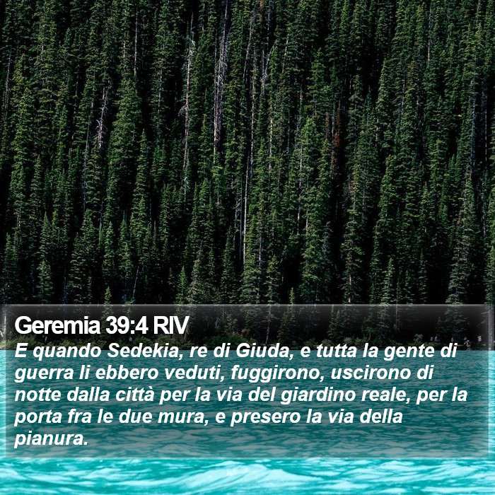 Geremia 39:4 RIV Bible Study